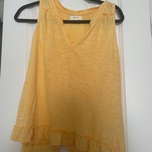 Anthropologie Maeve ruffle sleeveless shirt S